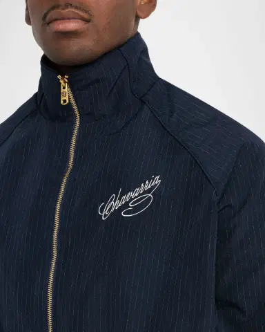Willy Chavarria Men's Ruff Rider Pinstripe Track Jacket | Thumbnail 4 Willy Chavarria Men's Ruff Rider Pinstripe Track Jacket | Thumbnail 4