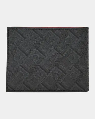 Ferragamo Men 's Gancini Logo Leather Bifold Wallet | Thumbnail 2