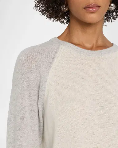 RE/DONE Featherweight Cashmere Baseball Tee | Thumbnail 4 RE/DONE Featherweight Cashmere Baseball Tee | Thumbnail 4