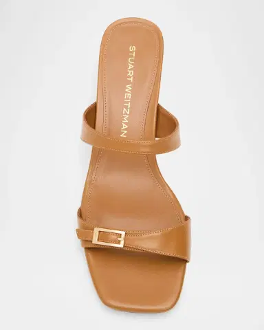 Stuart Weitzman 40mm Baby Babette Leather Slide Sandals | Thumbnail 5