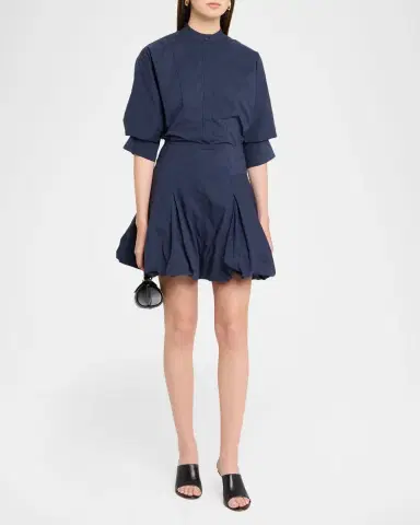 Simkhai Effie Cotton Bubble Mini Dress | Thumbnail 3 Simkhai Effie Cotton Bubble Mini Dress | Thumbnail 3