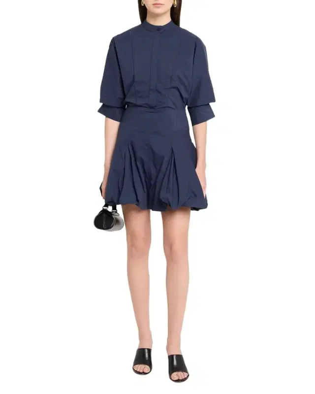 SIMKHAI Effie Cotton Bubble Mini Dress