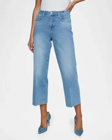 L'Agence Wanda High-Rise Cropped Wide-Leg Jeans | Thumbnail 3