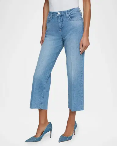 L'Agence Wanda High-Rise Cropped Wide-Leg Jeans | Thumbnail 4