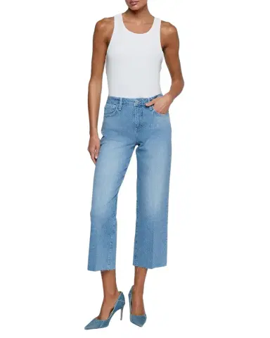 L'Agence Wanda High-Rise Cropped Wide-Leg Jeans | Thumbnail 1