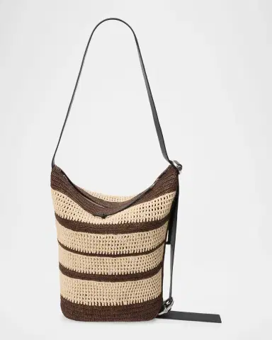 Loewe x Paula's Ibiza Men's Loop Raffia Hybrid Bucket Bag | Thumbnail 2