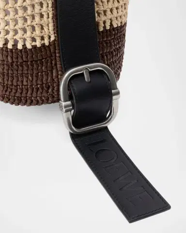 Loewe x Paula's Ibiza Men's Loop Raffia Hybrid Bucket Bag | Thumbnail 4