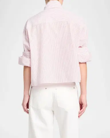 TWP Tie One On Striped Button-Front Shirt | Thumbnail 2 TWP Tie One On Striped Button-Front Shirt | Thumbnail 2
