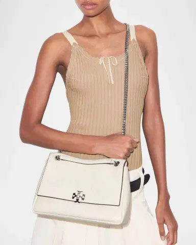 Tory Burch Charlie Medium Quilted Leather Shoulder Bag | Thumbnail 1