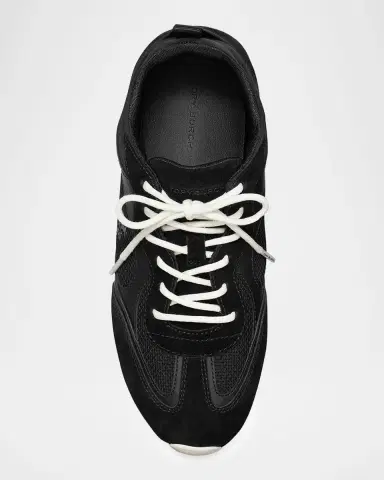 Tory Burch Field Leather and Suede Low-Top Sneakers | Thumbnail 3