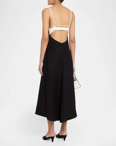 Simkhai Corabeth Colorblock Midi Dress | Thumbnail 2 Simkhai Corabeth Colorblock Midi Dress | Thumbnail 2