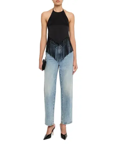 Alice + Olivia Greta Handkerchief Fringe Top | Thumbnail 1 Alice + Olivia Greta Handkerchief Fringe Top | Thumbnail 1
