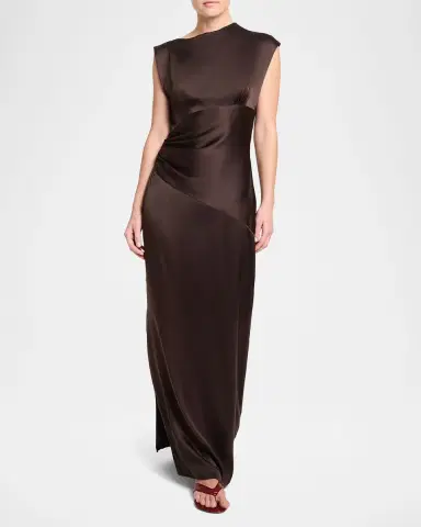 TWP On the Side Silk Maxi Dress | Thumbnail 3 TWP On the Side Silk Maxi Dress | Thumbnail 3