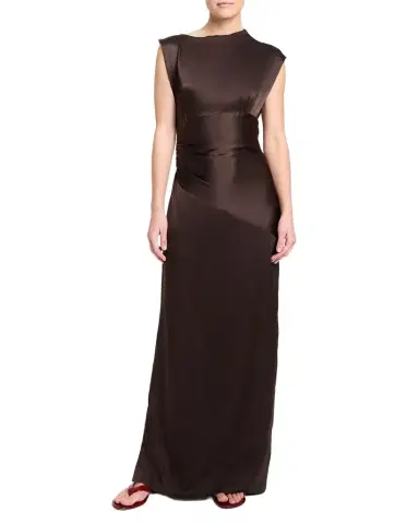 TWP On the Side Silk Maxi Dress | Thumbnail 1 TWP On the Side Silk Maxi Dress | Thumbnail 1