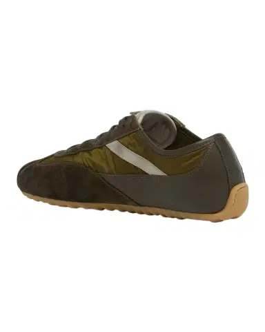 Alexander McQueen Men's Boxe Mixed Media Low-Top Sneakers | Thumbnail 1