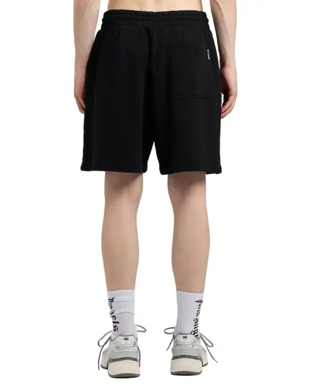 en 's Waist-Logo Cotton Drawstring Sweatshorts