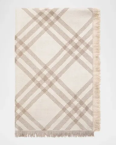 Burberry Gradient Check Wool Silk Scarf | Thumbnail 6 Burberry Gradient Check Wool Silk Scarf | Thumbnail 6