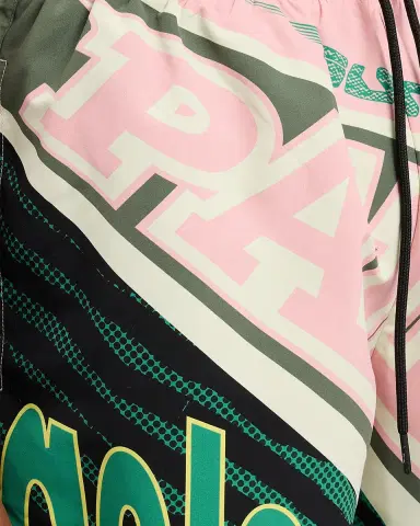 Palm Angels Men's Racing Logo Swim Trunks | Thumbnail 4 Palm Angels Men's Racing Logo Swim Trunks | Thumbnail 4