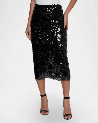 L'Agence Makena Sequined Lace Pencil Skirt | Thumbnail 3 L'Agence Makena Sequined Lace Pencil Skirt | Thumbnail 3