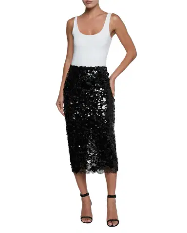 L'Agence Makena Sequined Lace Pencil Skirt | Thumbnail 1 L'Agence Makena Sequined Lace Pencil Skirt | Thumbnail 1