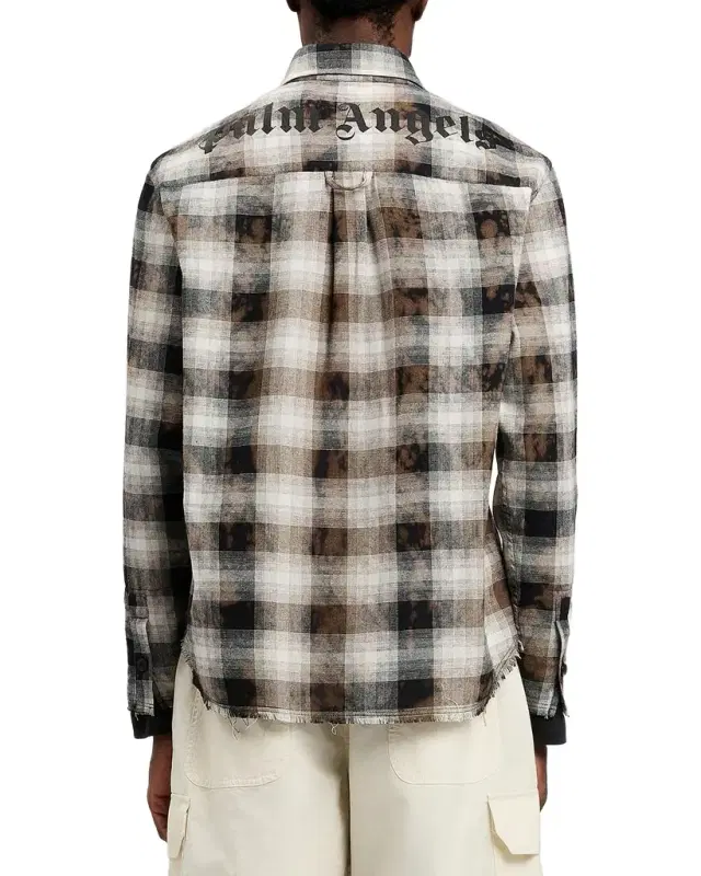 Men 's Classic Back-Logo Check Button-Down Shirt
