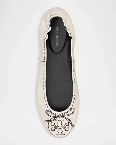Tory Burch Reva Travel Leather Ballerina Flats | Thumbnail 3 Tory Burch Reva Travel Leather Ballerina Flats | Thumbnail 3