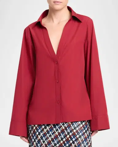 TWP Deep V Relaxed Shirt | Thumbnail 3 TWP Deep V Relaxed Shirt | Thumbnail 3