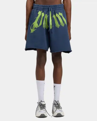 Palm Angels Men's Big Waist Logo Cotton Drawstring Sweatshorts | Thumbnail 3