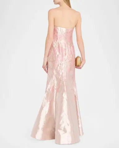 Rene Ruiz Collection Jacquard Bustier Gown | Thumbnail 2