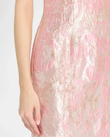 Rene Ruiz Collection Jacquard Bustier Gown | Thumbnail 4