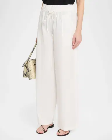 Vince Mid-Rise Cotton Drawstring Pants | Thumbnail 3 Vince Mid-Rise Cotton Drawstring Pants | Thumbnail 3
