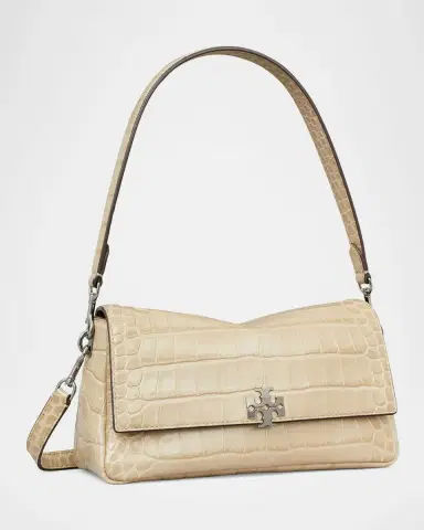 Tory Burch Charlie Small Croc-Embossed Shoulder Bag | Thumbnail 5 Tory Burch Charlie Small Croc-Embossed Shoulder Bag | Thumbnail 5