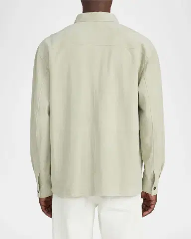 Frame Men's Suede Button-Down Shirt | Thumbnail 2