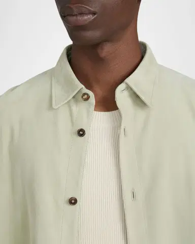 Frame Men's Suede Button-Down Shirt | Thumbnail 4