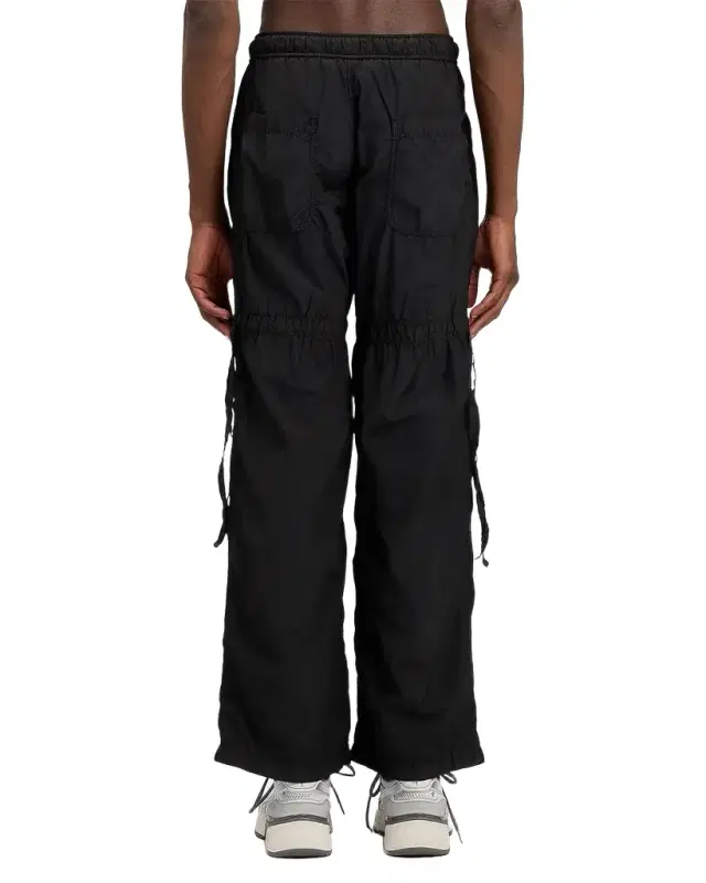 Men 's Curved Logo Drawstring Cargo Pants