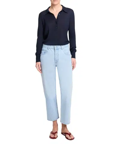 TWP Cropped Mid-Rise Jeans | Thumbnail 1 TWP Cropped Mid-Rise Jeans | Thumbnail 1