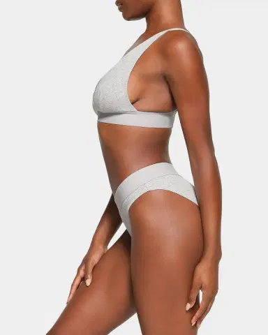 Skims Cotton Rib Plunge Bralette | Thumbnail 3 Skims Cotton Rib Plunge Bralette | Thumbnail 3