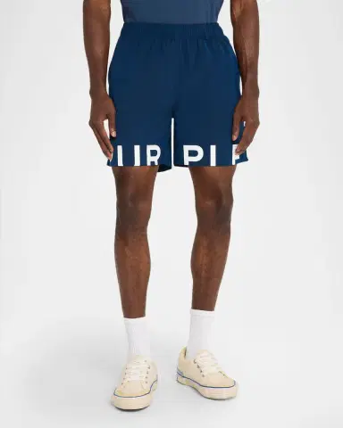 PURPLE Men's All Round Logo Pull-On Shorts | Thumbnail 4