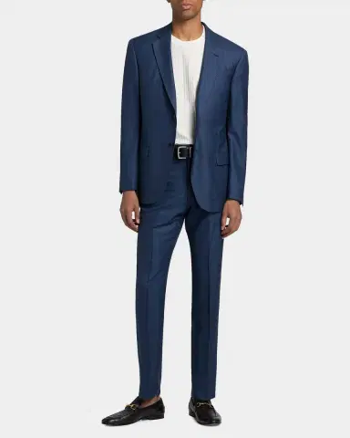 Emporio Armani Check Wool-Silk Suit | Thumbnail 3 Emporio Armani Check Wool-Silk Suit | Thumbnail 3