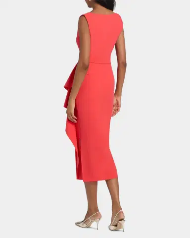 Chiara Boni La Petite Robe Sayon Ruffle Drape Bodycon Midi Dress | Thumbnail 2 Chiara Boni La Petite Robe Sayon Ruffle Drape Bodycon Midi Dress | Thumbnail 2