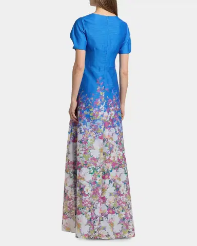 Kay Unger New York Carlotta Floral Organza Gown | Thumbnail 2