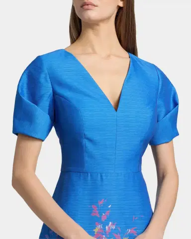 Kay Unger New York Carlotta Floral Organza Gown | Thumbnail 4