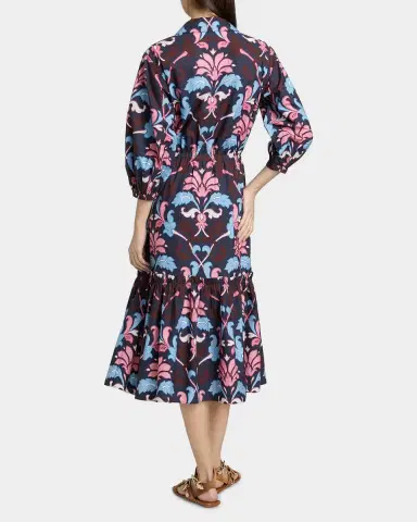 Cara Cara Hutton Puff-Sleeve Midi Shirtdress | Thumbnail 2 Cara Cara Hutton Puff-Sleeve Midi Shirtdress | Thumbnail 2
