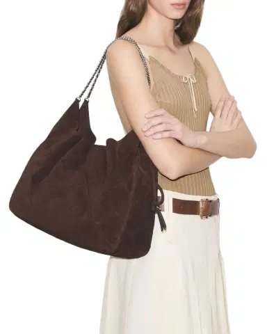 Tory Burch Fleming Large Suede Tote Bag | Thumbnail 1