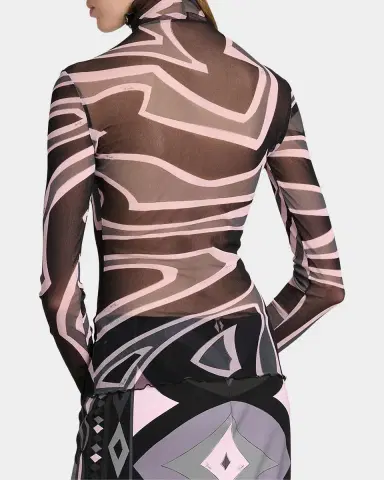 PUCCI Passepartout Tulle T-Shirt | Thumbnail 2 PUCCI Passepartout Tulle T-Shirt | Thumbnail 2