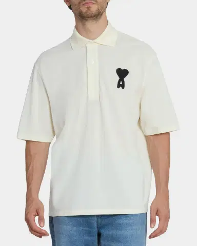 Ami Paris Ami de Coeur Relaxed Polo Shirt | Thumbnail 3
