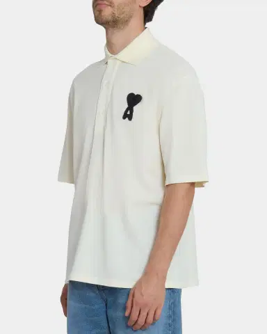 Ami Paris Ami de Coeur Relaxed Polo Shirt | Thumbnail 5
