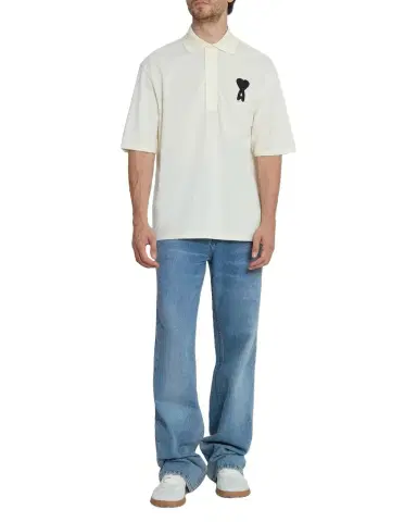 Ami Paris Ami de Coeur Relaxed Polo Shirt | Thumbnail 1