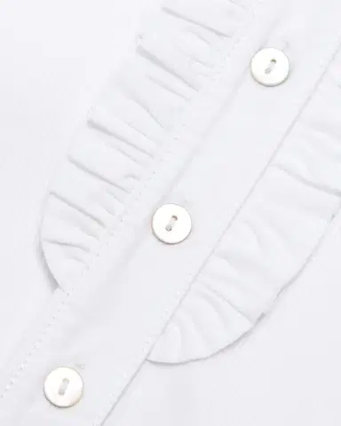 Cinq à Sept Justine Ribbed Stretch-Cotton Button-Front Blouse | Thumbnail 5