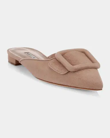 Manolo Blahnik Maysale Suede Flats | Thumbnail 4 Manolo Blahnik Maysale Suede Flats | Thumbnail 4